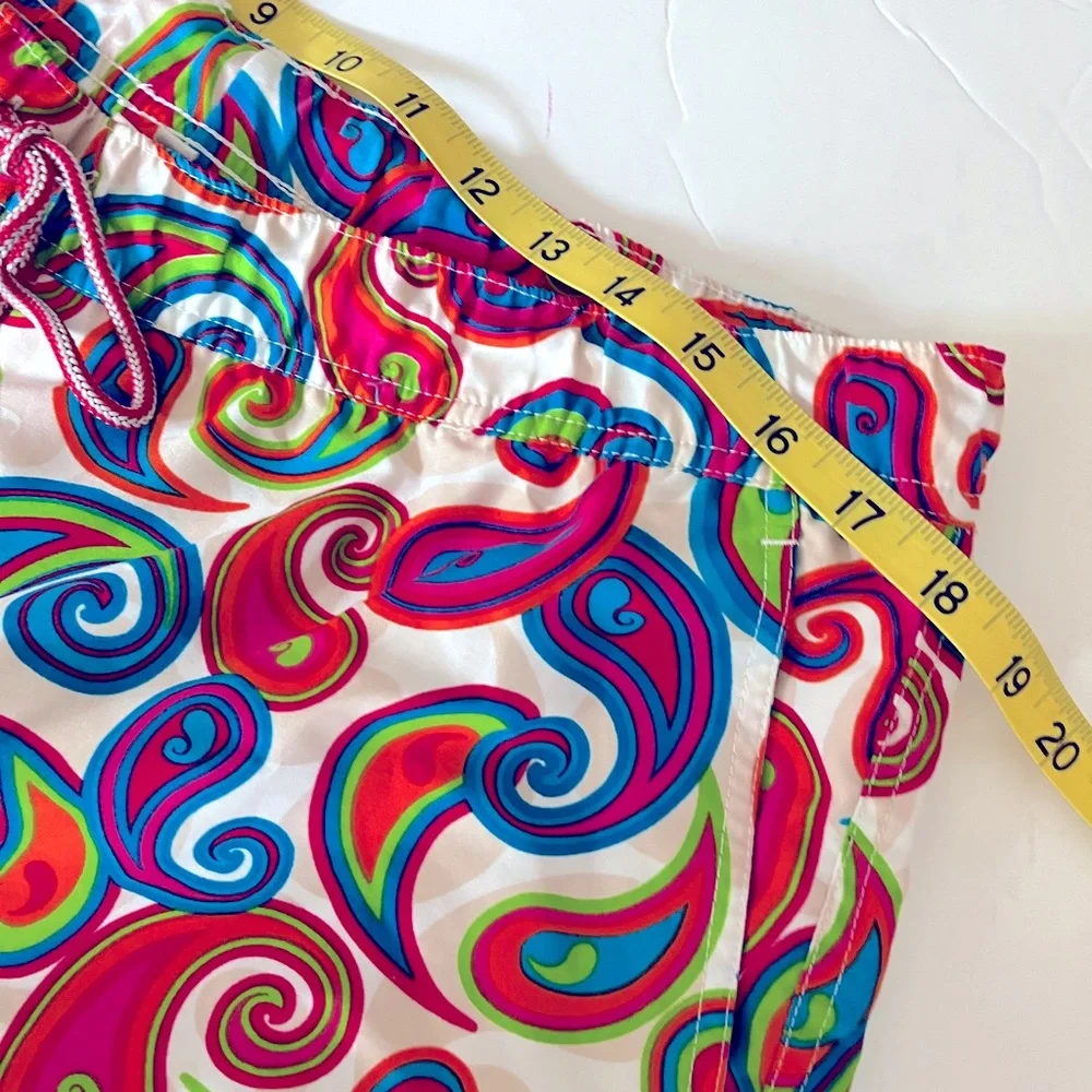 Peter Millar bright colored swim trunks